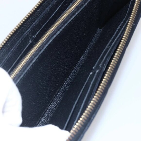 LOUIS VUITTON Monogram Empreinte Zippy Wallet Wallet Black M61864 LV Auth 144716 - Picture 13 of 16